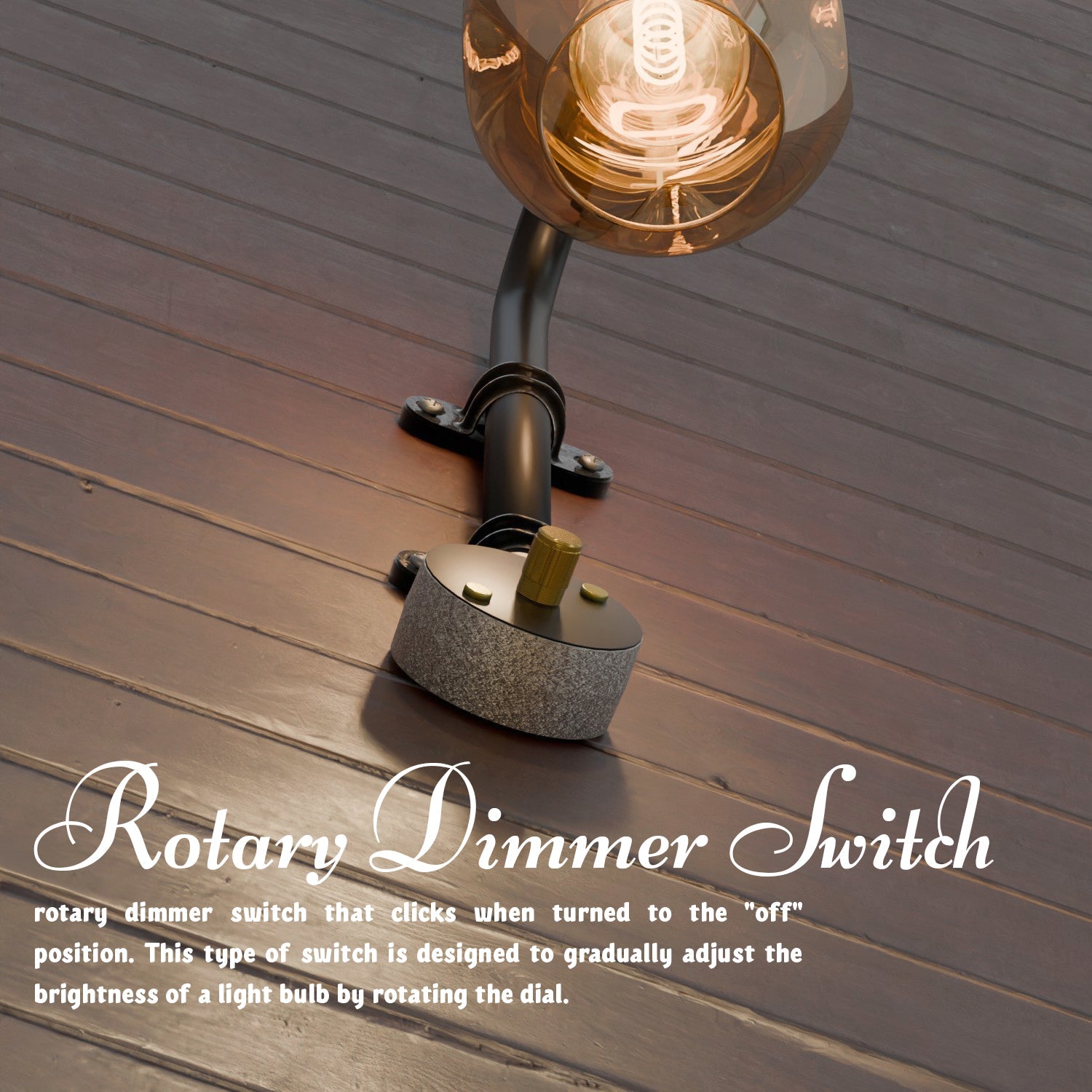 Industrial Retro Conduit Pipe Wall Light Kit with Glass Shade, E27 Bulb Base