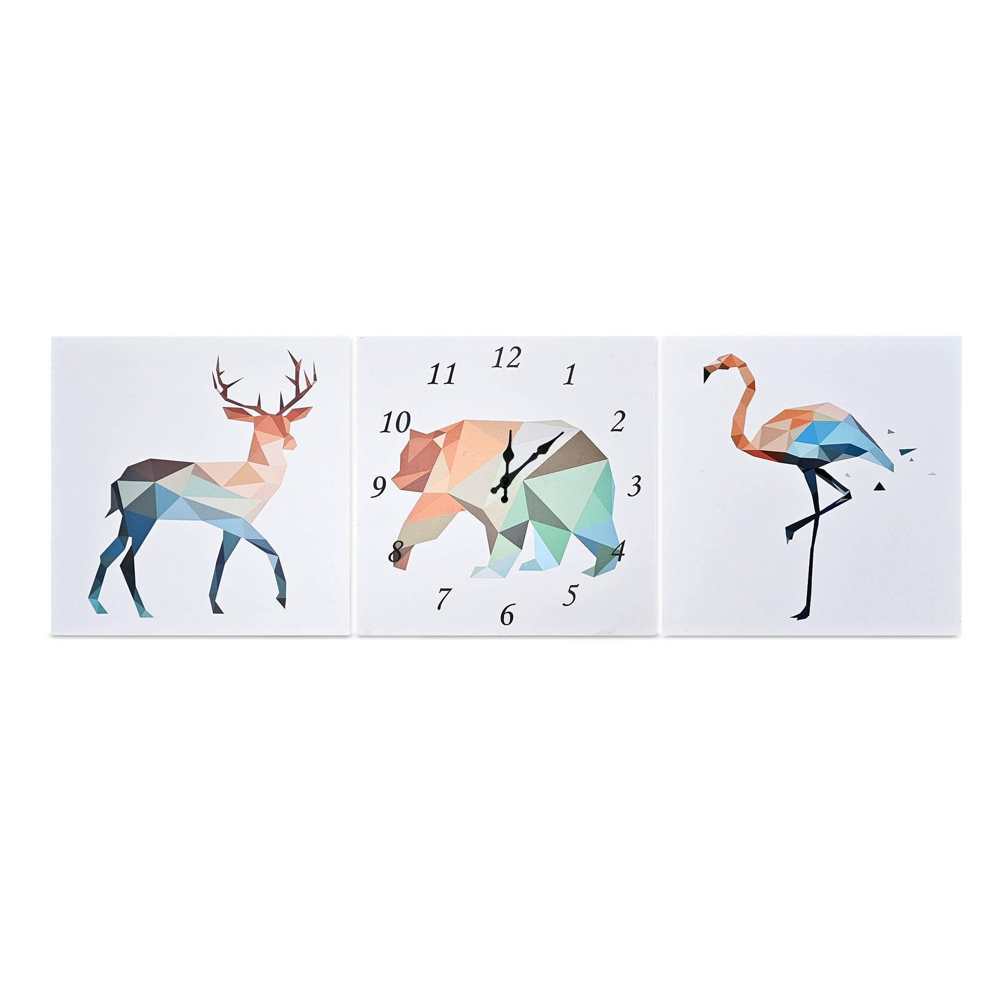 Modern Animal Art Wall Clock with Silent Movement