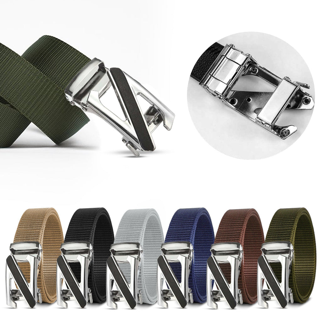 Men's Tactical Nylon Canvas Quick Release Belt with Z-Letter Buckle
