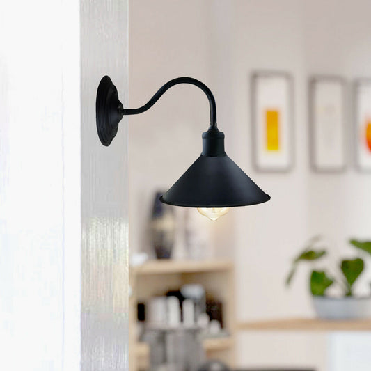 Industrial Vintage Retro Iron Shade E27 Wall Ceiling Light