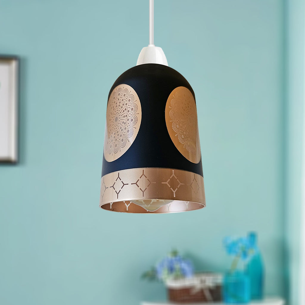 Modern Floral Glass Easy Fit Pendant Light Shade Home Lighting