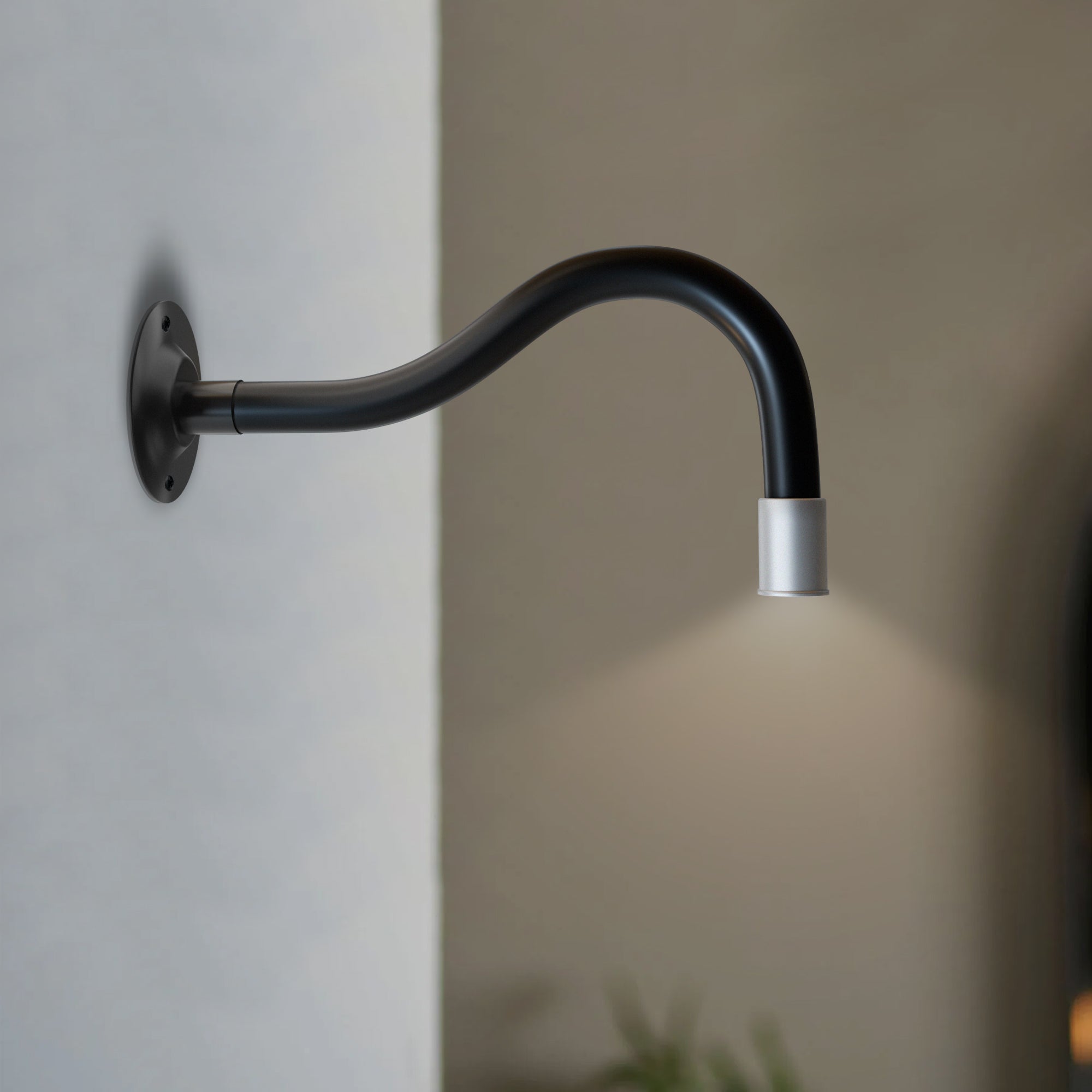 Metal 20mm Swan Neck Conduit Pipe Fitting for Industrial Lighting