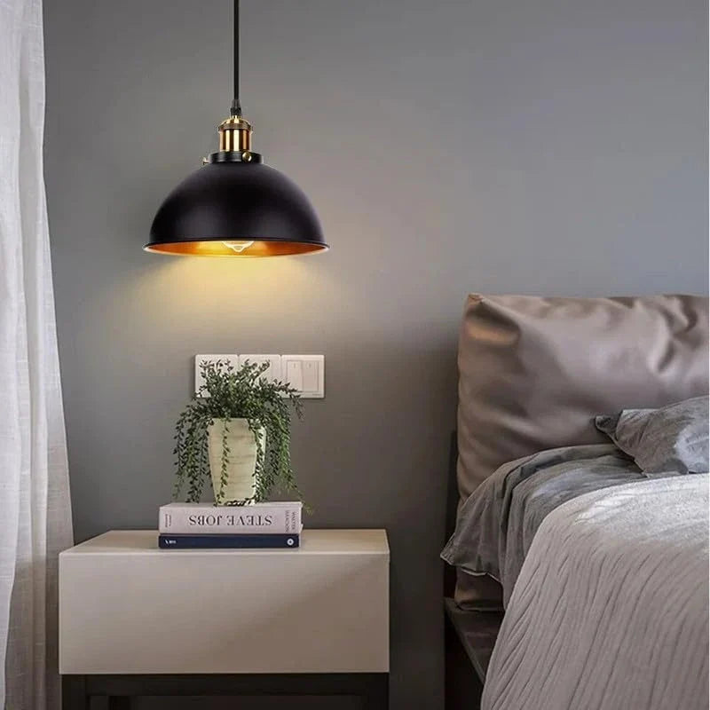 Industrial Vintage Metal Pendant Light E27 Adjustable Hanging Fixture