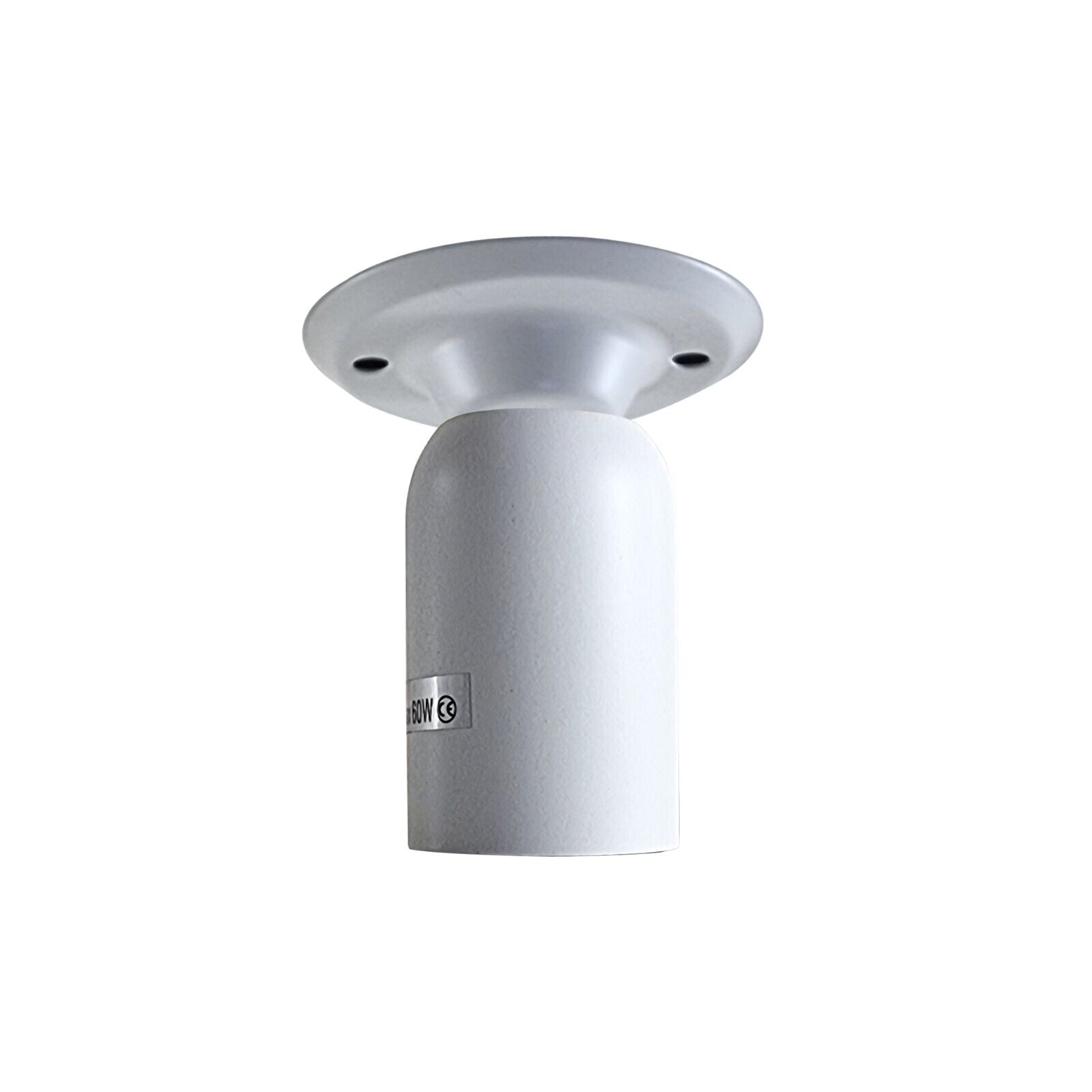 Industrial Vintage Retro White Semi-Flush Ceiling Mount Light E27 Holder