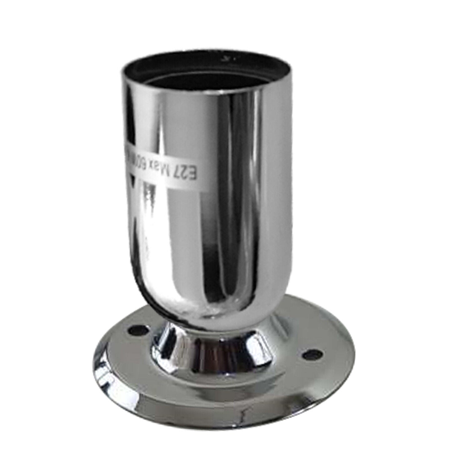 Industrial Vintage Chrome Semi-Flush Mount Ceiling Light E27 Holder Modern Retro Fixture