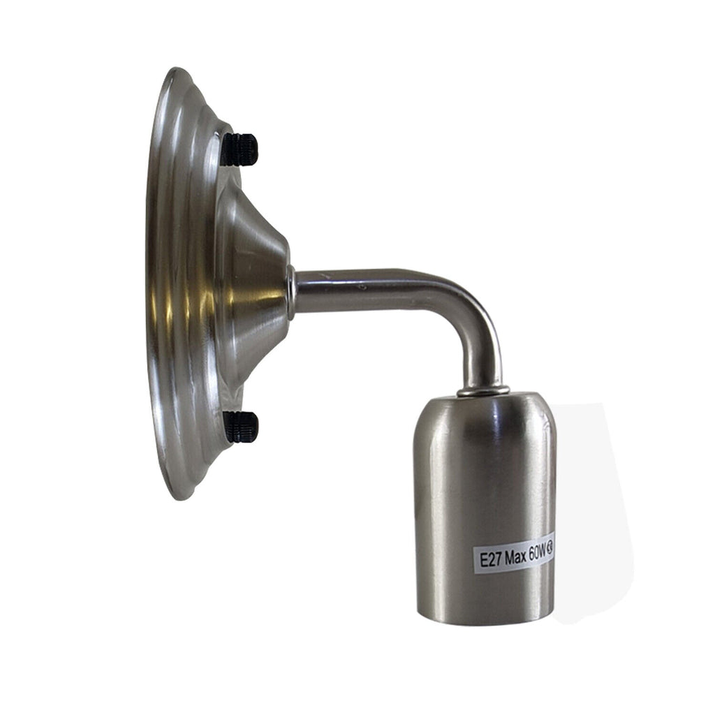 Elegant Industrial Vintage Retro Satin Nickel Wall Sconce Light Lamp