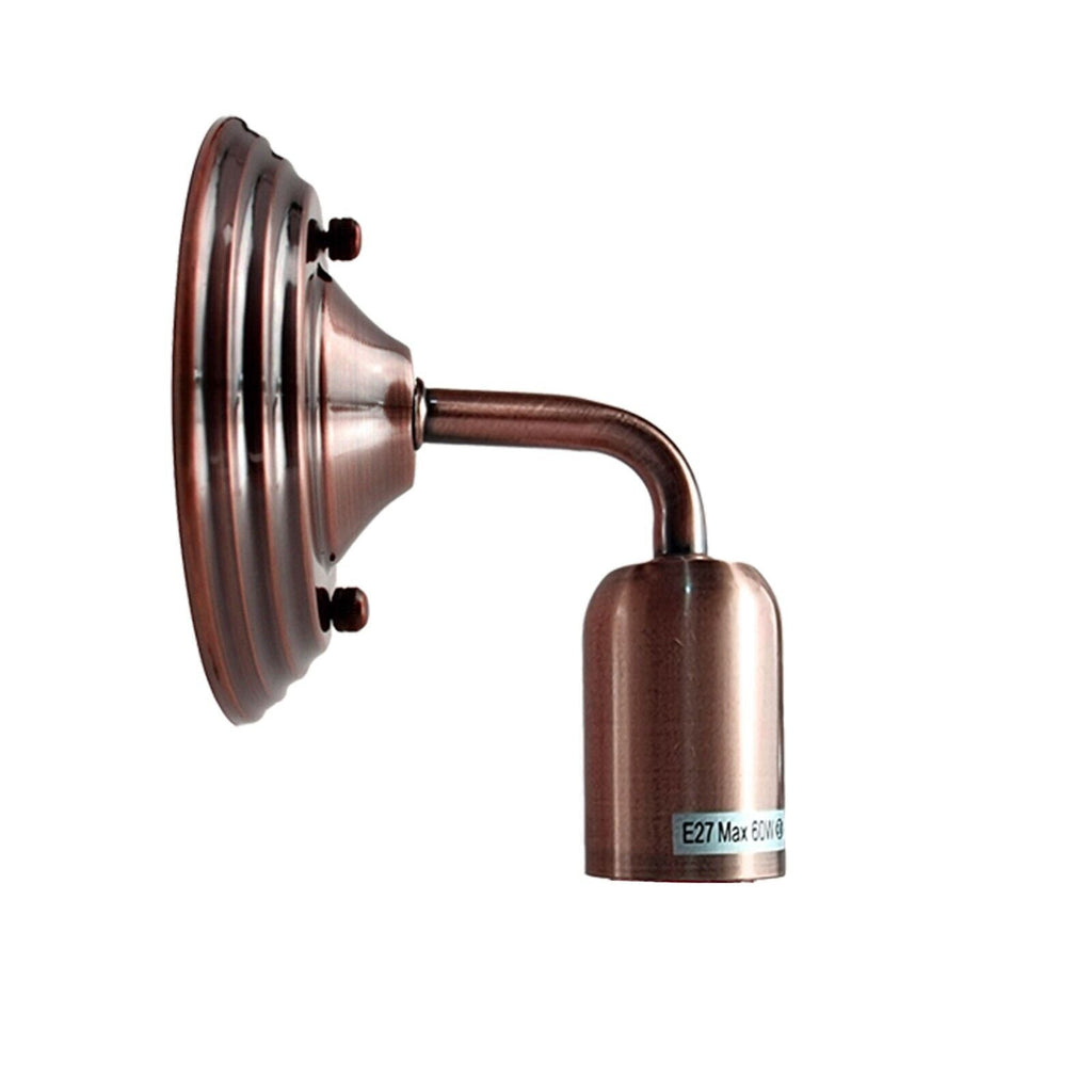 Vintage Industrial Copper Metal E27 LED Rustic Wall Sconce Light Fixture