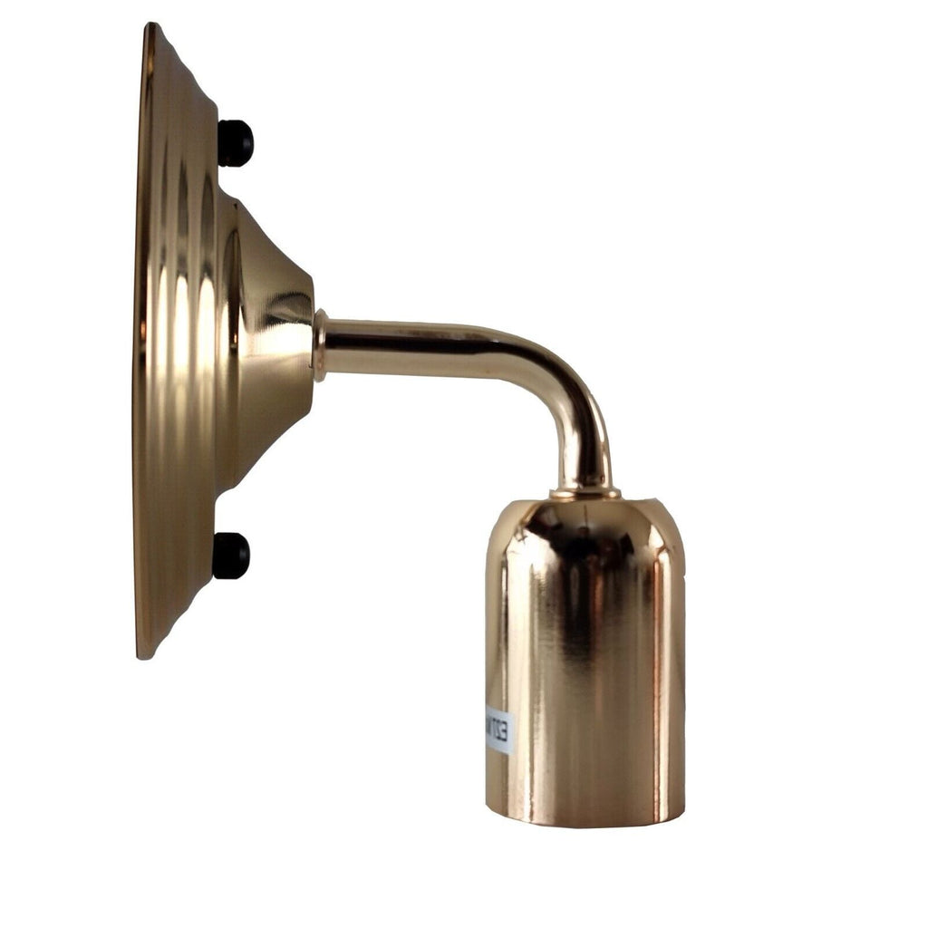 Chic Industrial Vintage French Gold Wall Sconce Light: Polished Retro Fixture