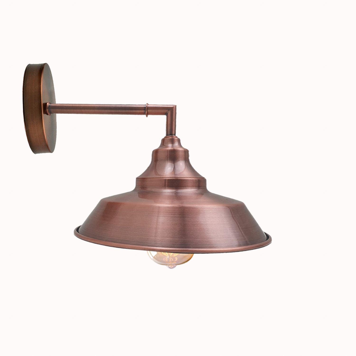 Elegant Vintage Industrial Metal Wall Sconce Lamp with E27 Edison Bulb