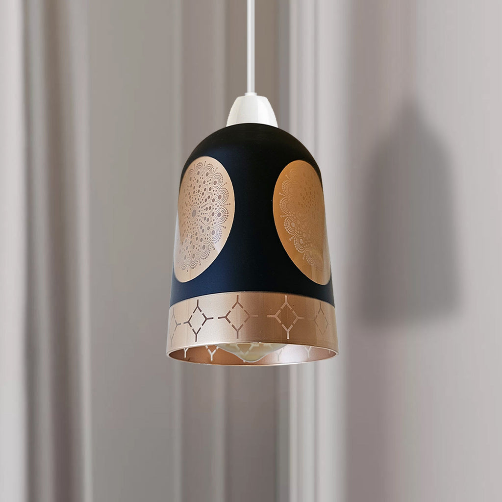 Modern Floral Glass Easy Fit Pendant Light Shade Home Lighting