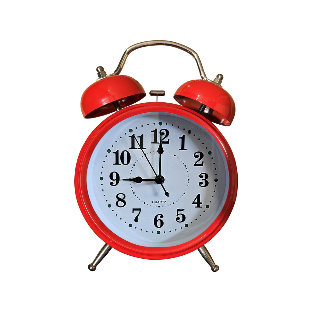 Classic Retro Twin Bell Loud Alarm Clock for Heavy Sleepers Bedside