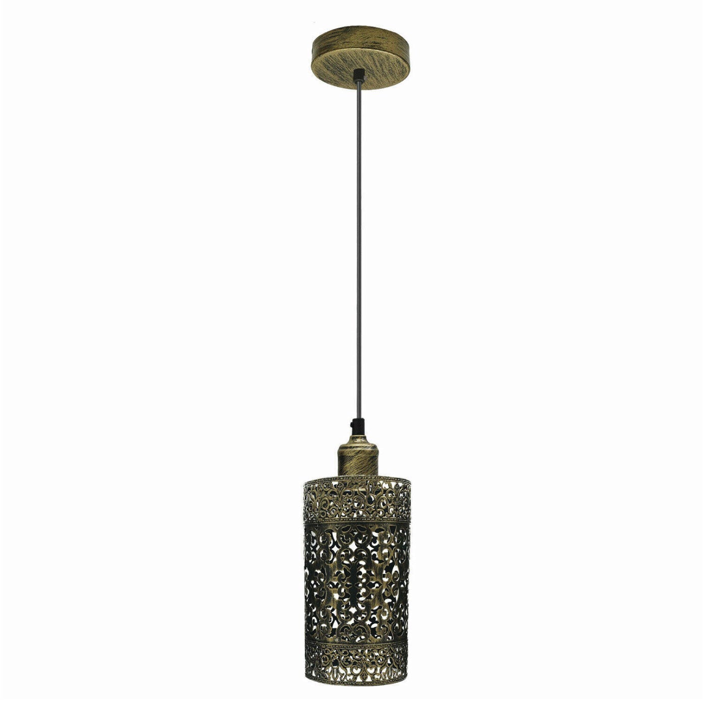 Industrial Vintage Adjustable Metal Cage Pendant Light Fixture for Modern Homes