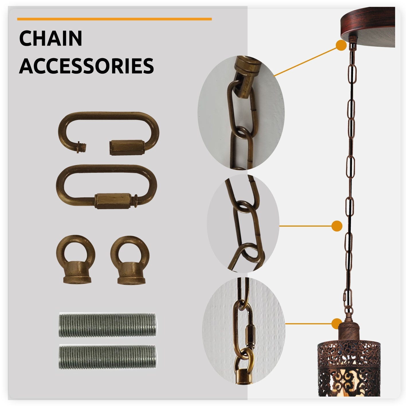 Modern 3-Way Industrial Pendant Light Fixture with Metal Barrel Cages