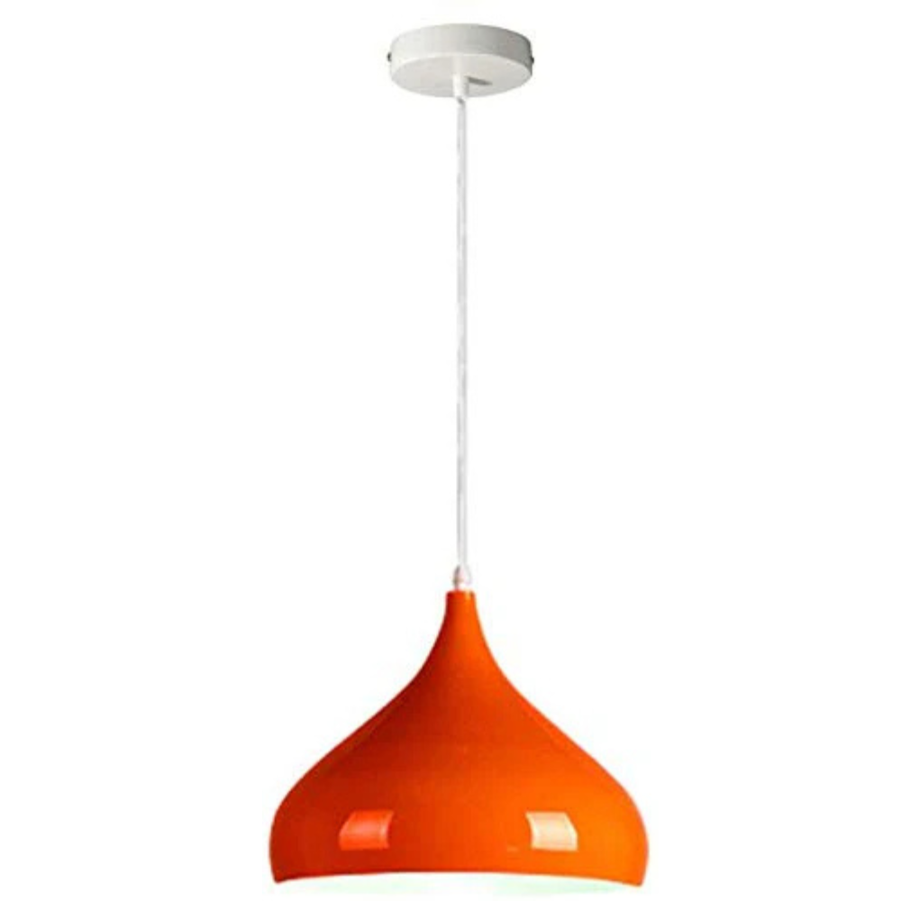 Industrial Vintage Metal Dome Pendant Light Fixture, Dimmable E27 Base Ceiling Lamp