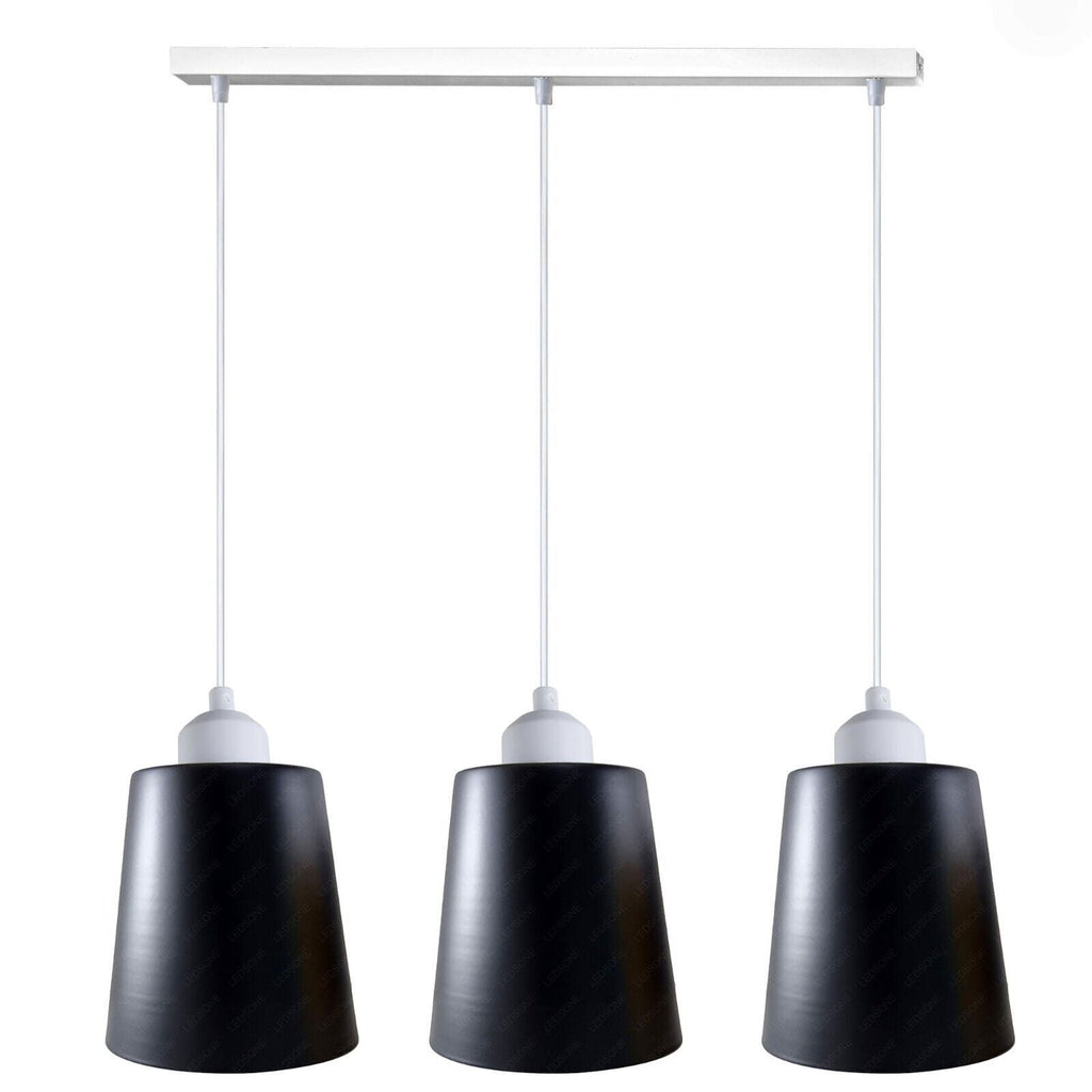 Chic 3-Way Retro Pendant Light Cluster with Adjustable E27 Shades