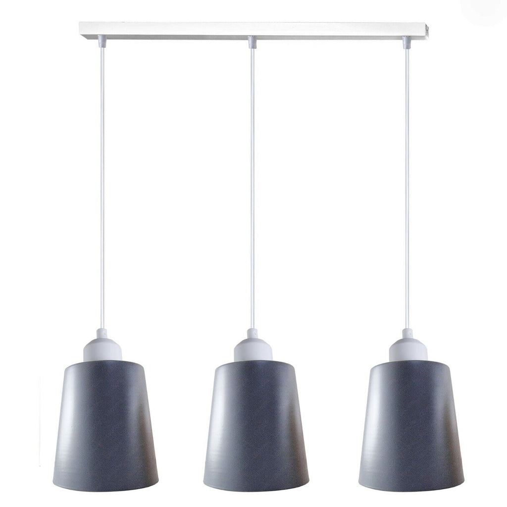 Chic 3-Way Retro Pendant Light Cluster with Adjustable E27 Shades