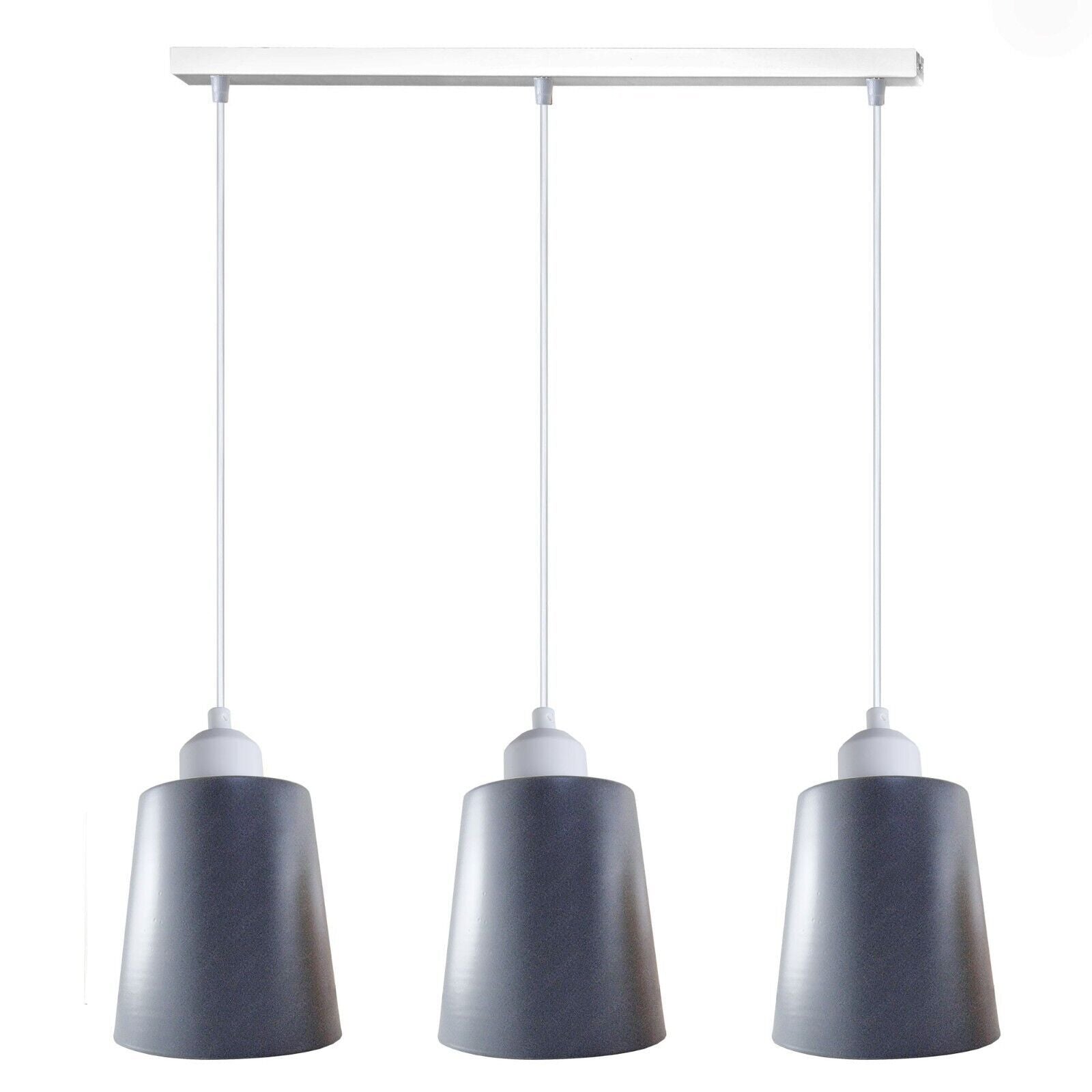 Chic 3-Way Retro Pendant Light Cluster with Adjustable E27 Shades