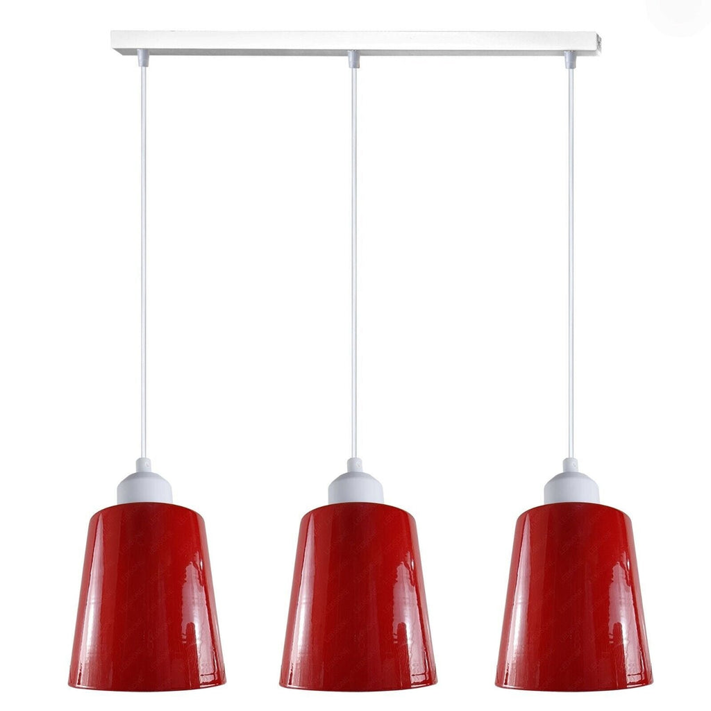 Chic 3-Way Retro Pendant Light Cluster with Adjustable E27 Shades