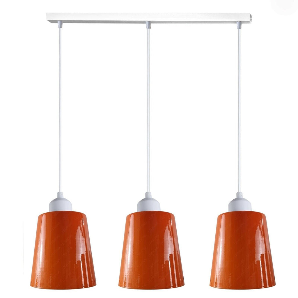 Chic 3-Way Retro Pendant Light Cluster with Adjustable E27 Shades