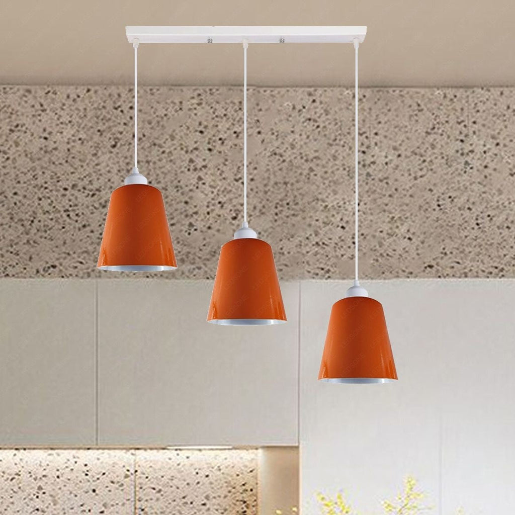Chic 3-Way Retro Pendant Light Cluster with Adjustable E27 Shades