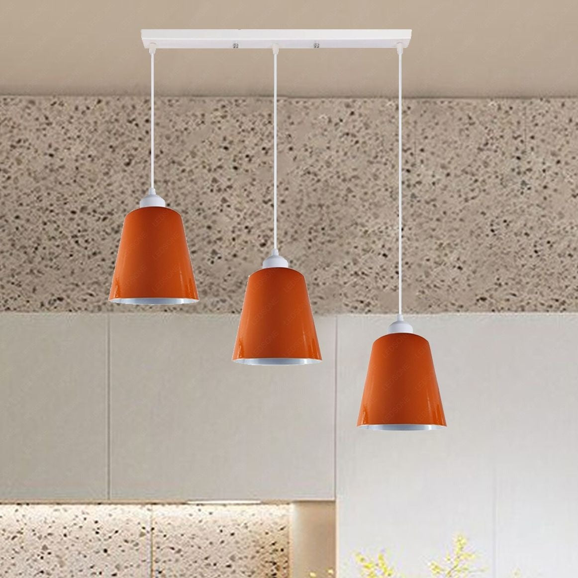 Chic 3-Way Retro Pendant Light Cluster with Adjustable E27 Shades