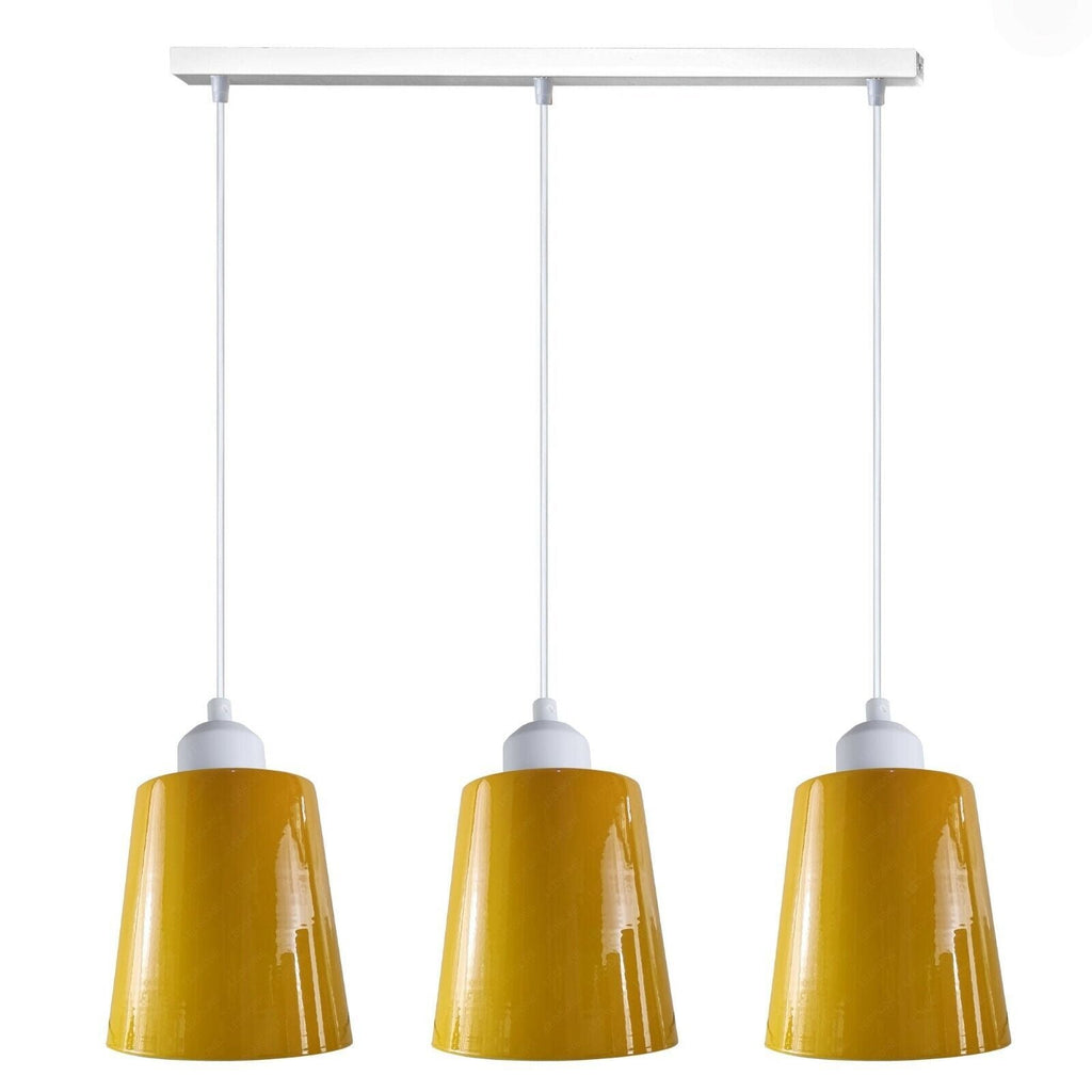 Chic 3-Way Retro Pendant Light Cluster with Adjustable E27 Shades
