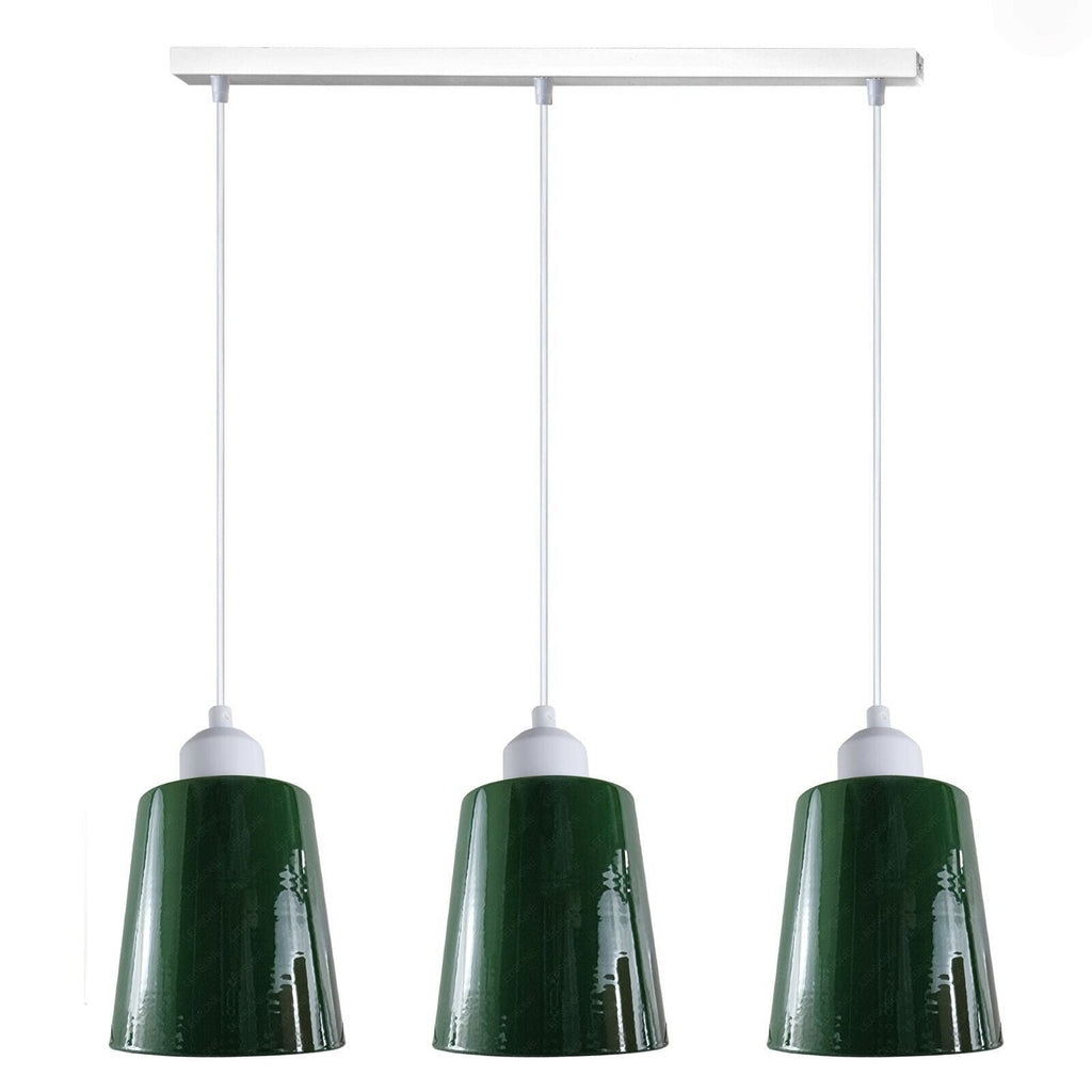 Chic 3-Way Retro Pendant Light Cluster with Adjustable E27 Shades