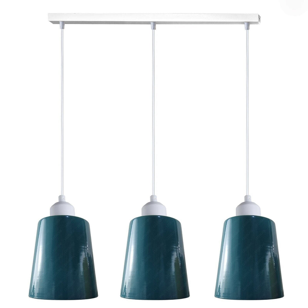 Chic 3-Way Retro Pendant Light Cluster with Adjustable E27 Shades
