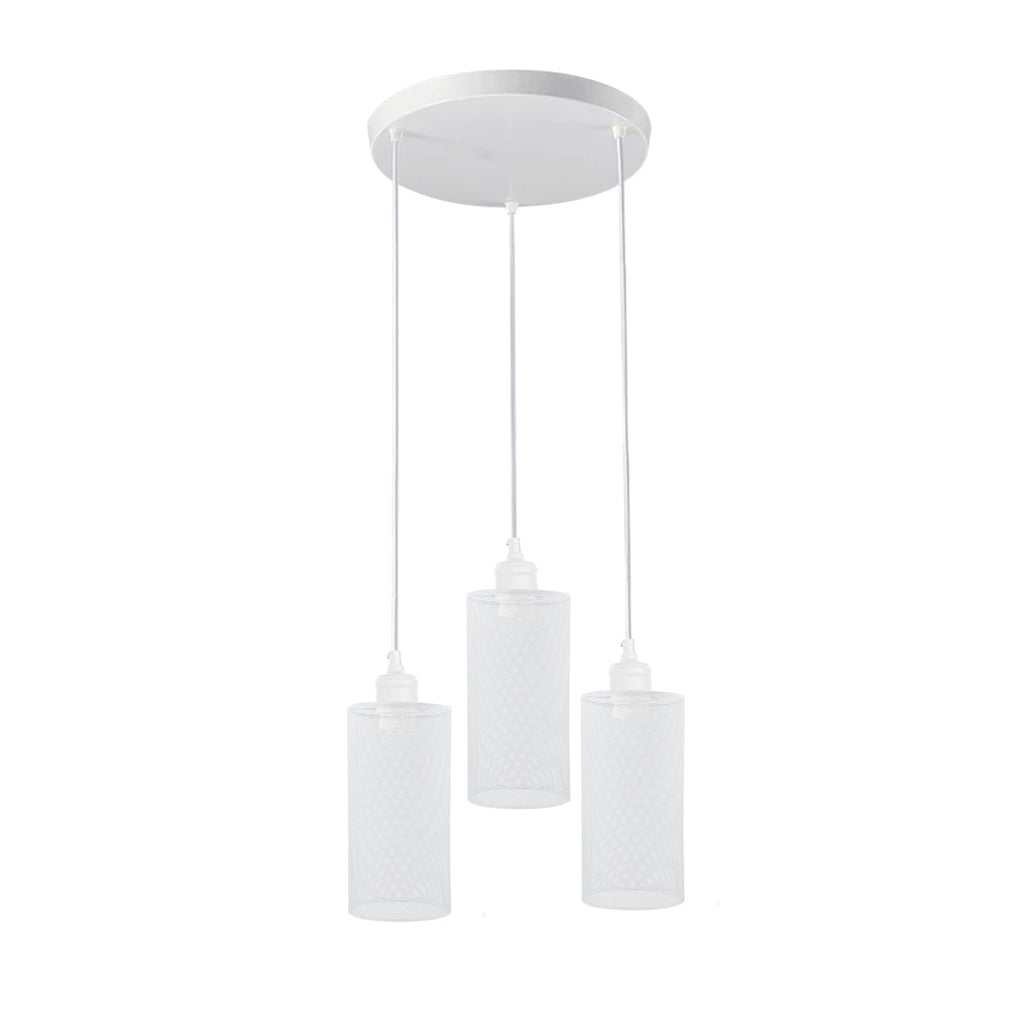 Industrial Retro 3-Way Round Cage Ceiling Pendant Light Fixture E27