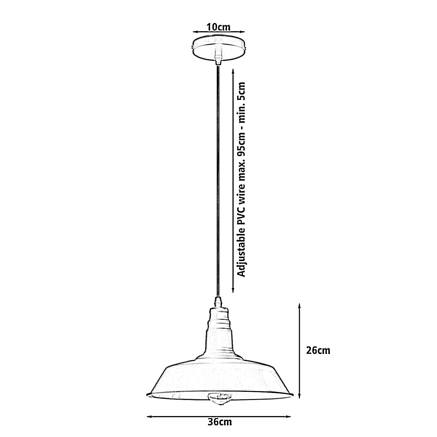 Modern Metal Barn Slot Kitchen Island Pendant Light Fixture