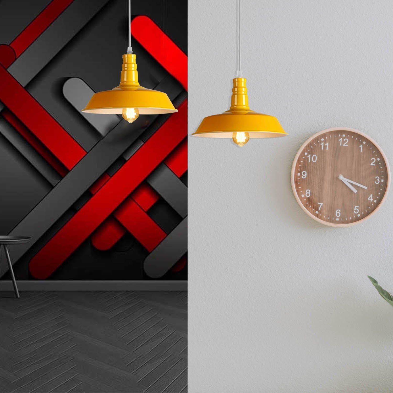 Modern Metal Bowl Shade Pendant Light Fixture Adjustable Hanging Lamp Decorative