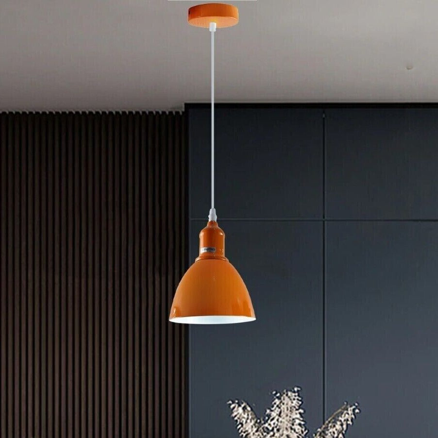 Colorful Industrial Vintage Adjustable Pendant Light, E27 Base, Dimmable, Home Decor