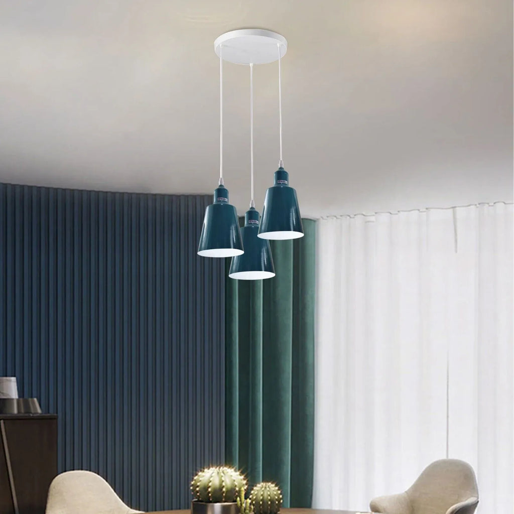 Industrial E27 3 Way Vintage Retro Ceiling Pendent Light~4295