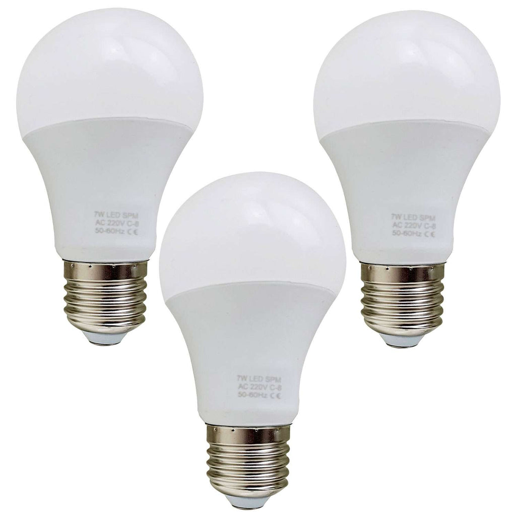 Energy Saving Warm White LED Bulb A60 E27 Screw Base Non-Dimmable 7W 2700K