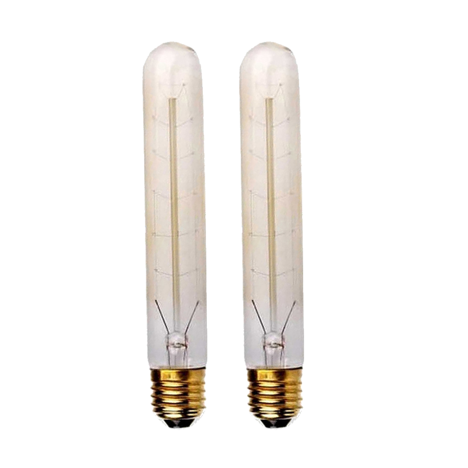2 Pack Vintage Dimmable Incandescent B22 Amber Glass Warm White Light Bulbs