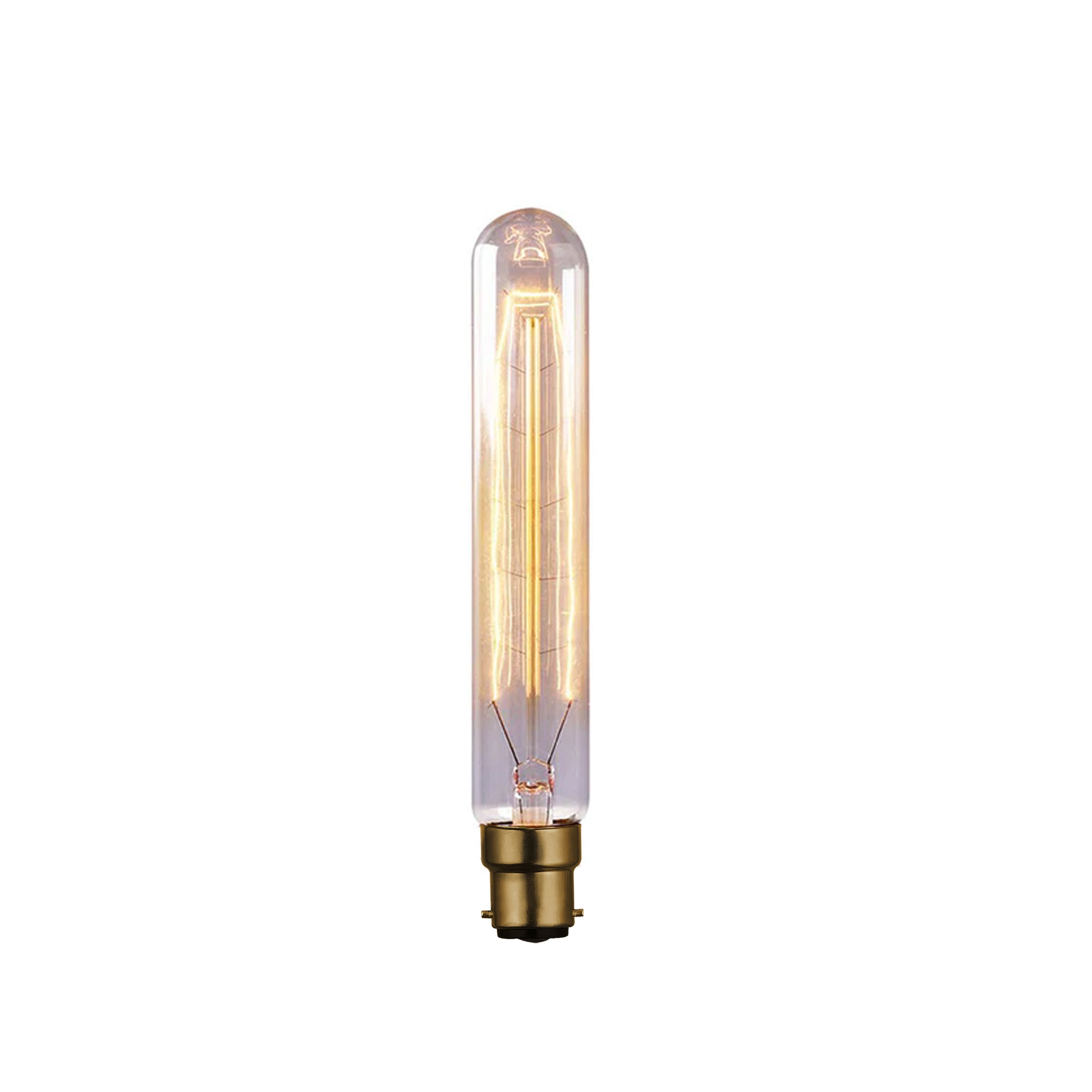 2-Pack Vintage Dimmable B22 G95 Amber Glass Incandescent Bulb Warm White Light