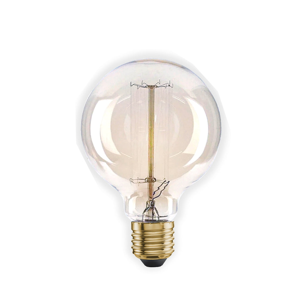2-Pack Vintage Dimmable LED Edison Bulbs Amber Glass Warm White 2700K