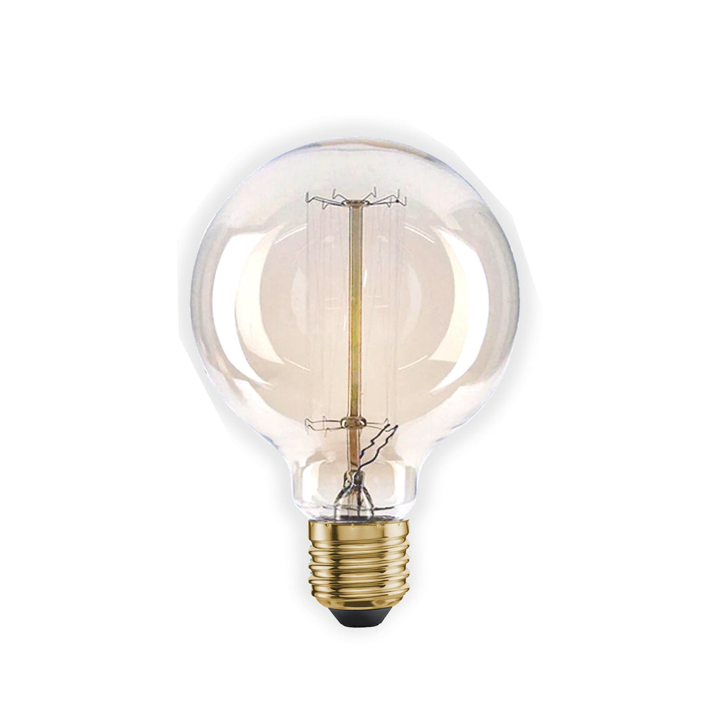 2 Pack Vintage Dimmable Incandescent B22 Amber Glass Warm White Light Bulbs