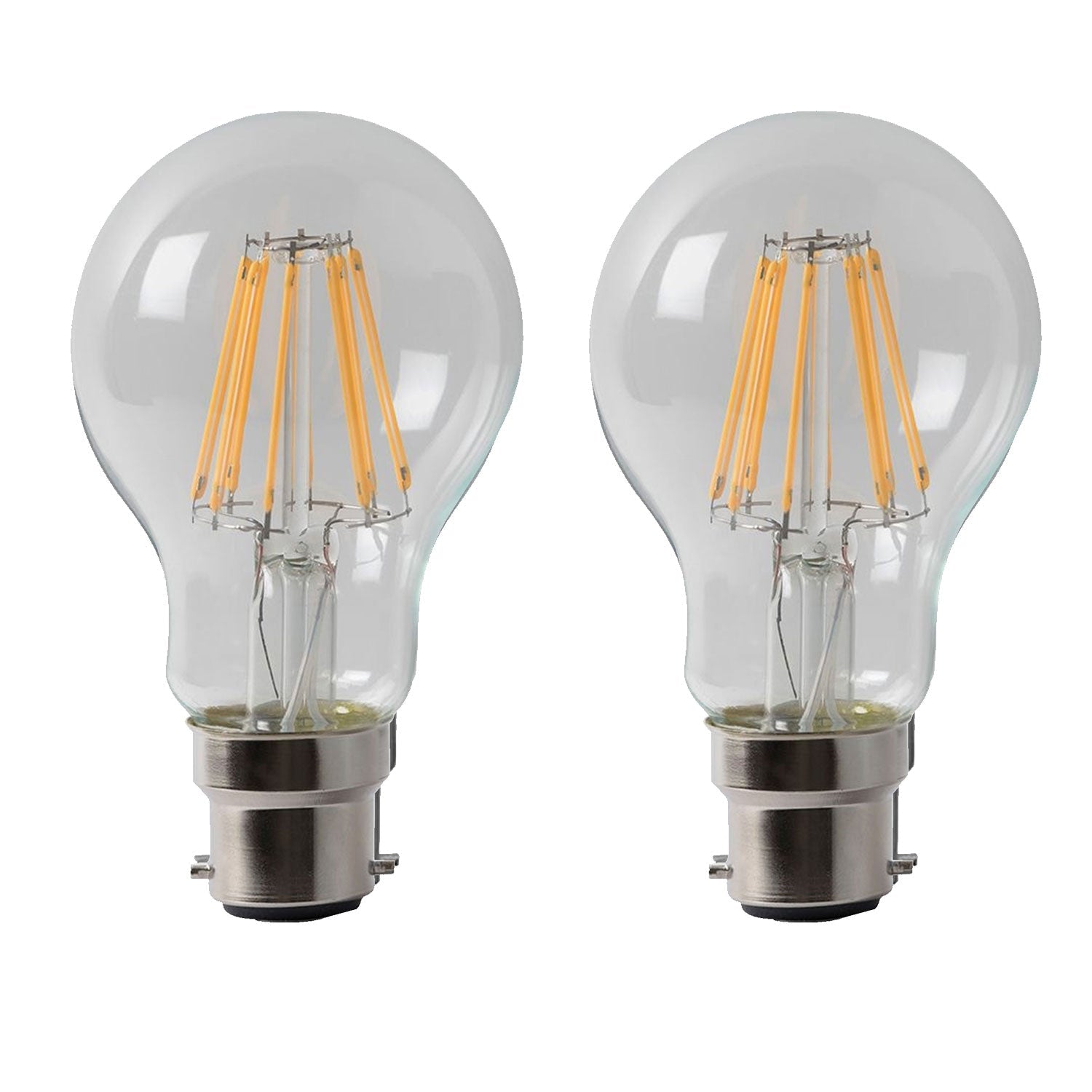 Energy-Saving Vintage A60 LED Bayonet Bulb Dimmable Cool White Light