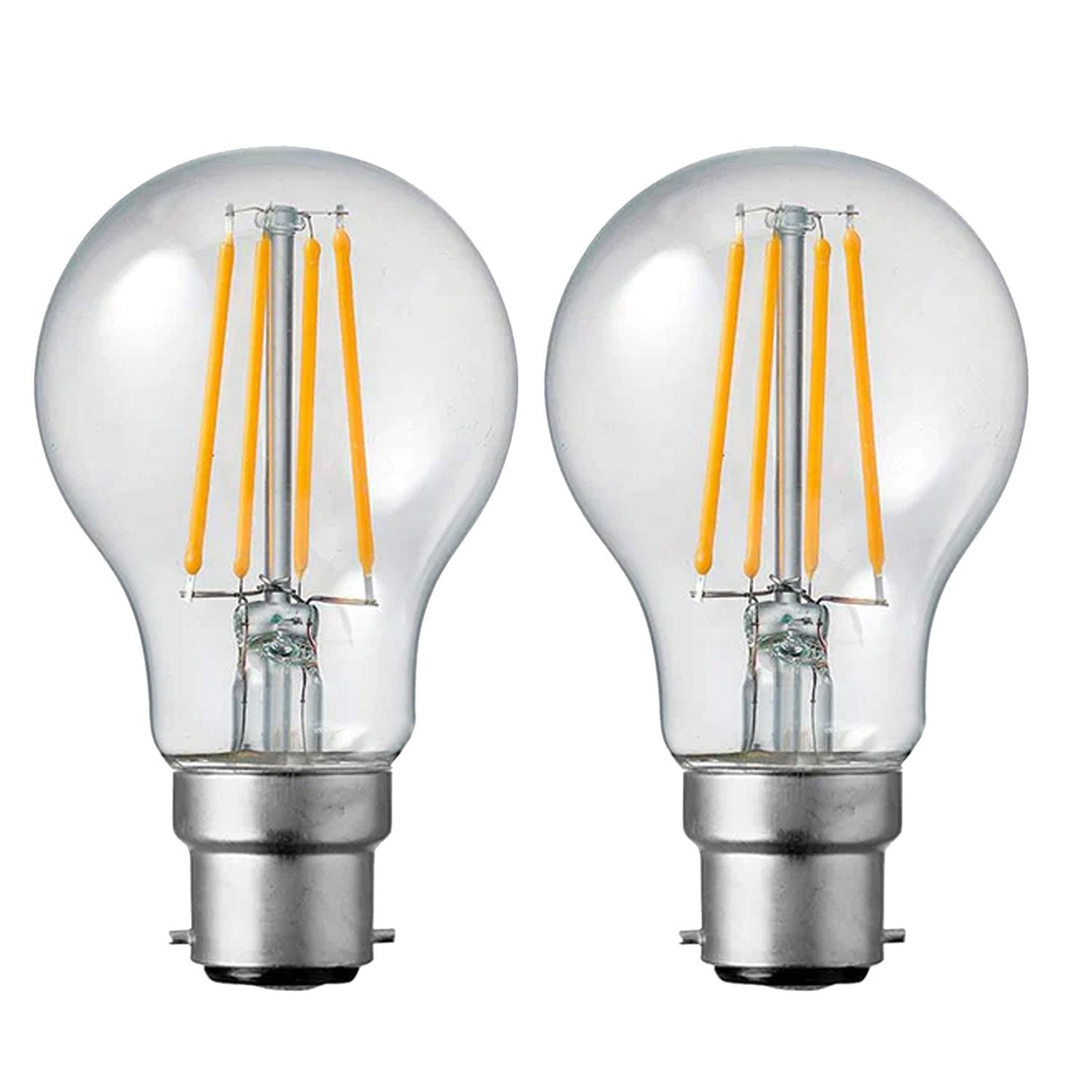 Dimmable A60 LED Filament Bulb B22 4W Cool White 6000K Energy Saving