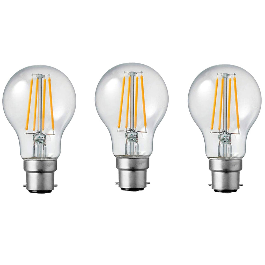 Dimmable A60 LED Filament Bulb B22 4W Cool White 6000K Energy Saving