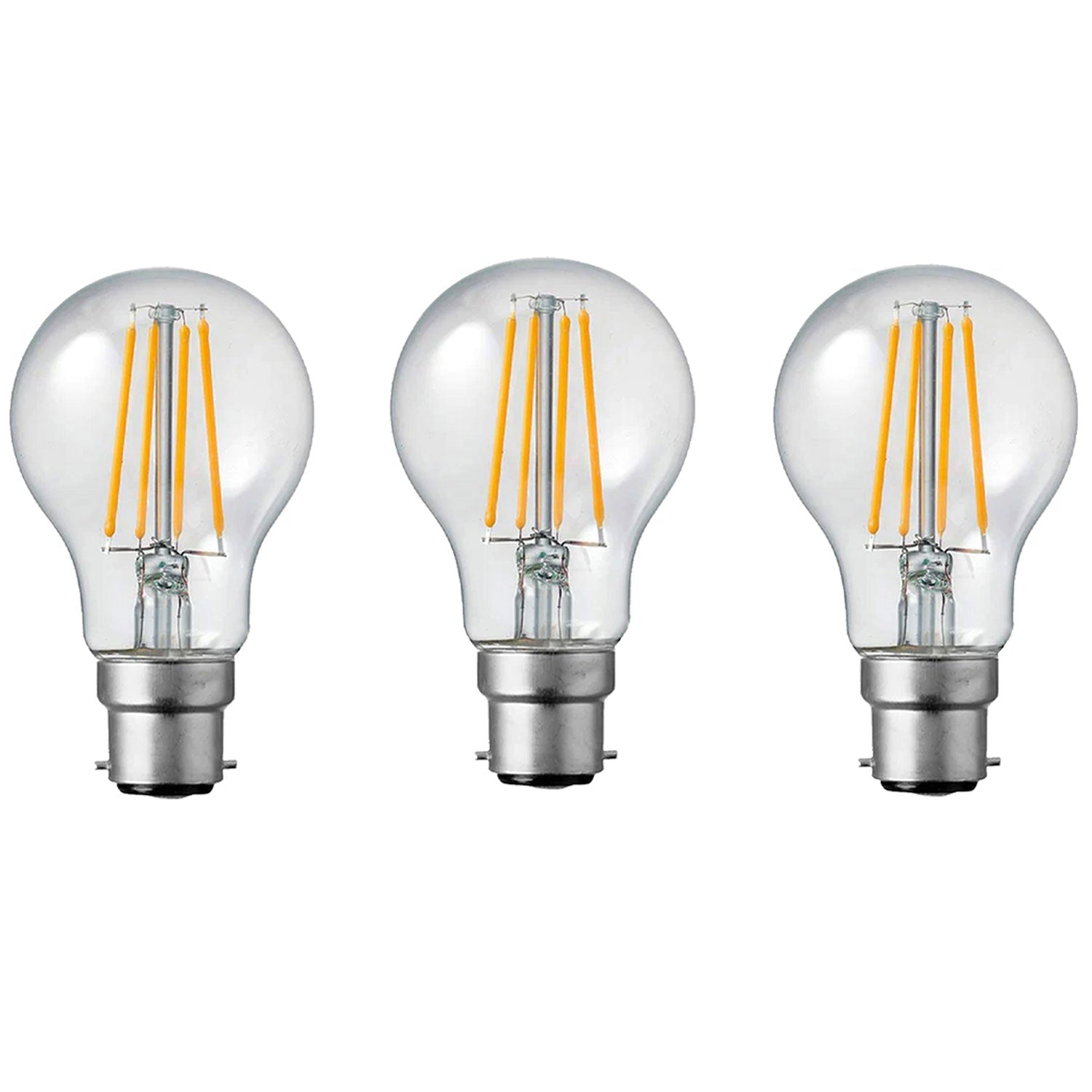 Dimmable A60 LED Filament Bulb B22 4W Cool White 6000K Energy Saving