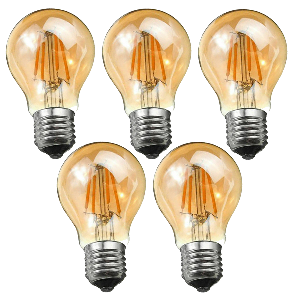 Energy-Saving Dimmable LED A60 E27 Filament Screw Globe Light Bulb