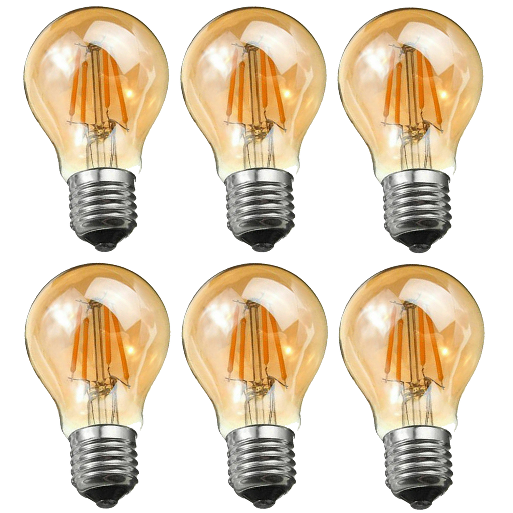 Energy-Saving Dimmable LED A60 E27 Filament Screw Globe Light Bulb