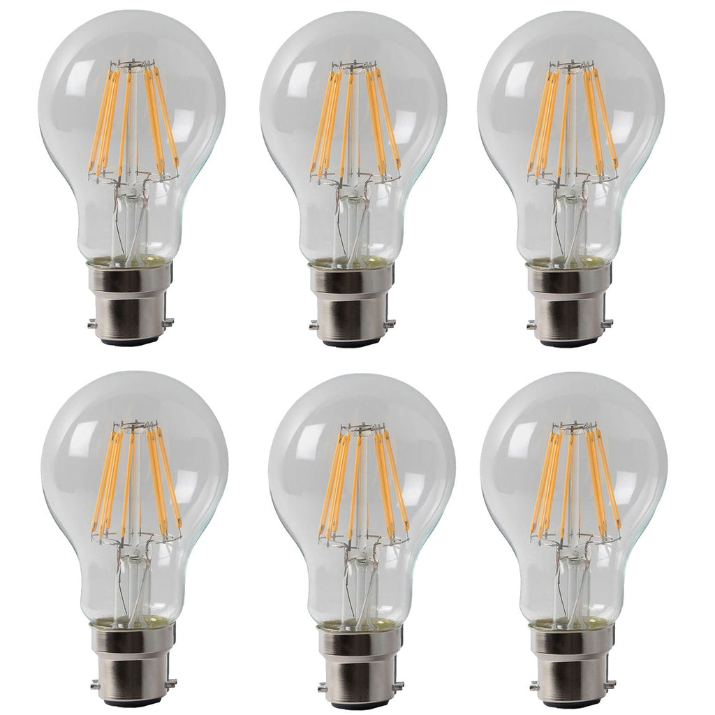Energy-Saving Vintage A60 LED Bayonet Bulb Dimmable Cool White Light