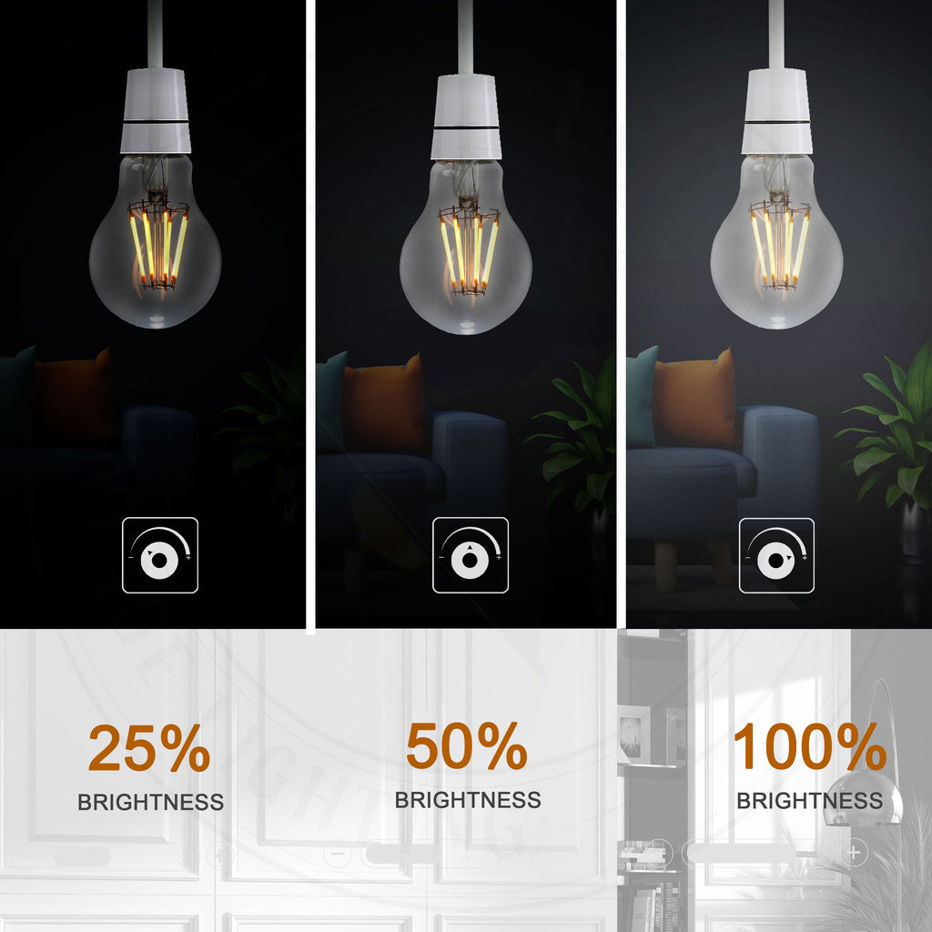 Energy-Saving Vintage A60 LED Bayonet Bulb Dimmable Cool White Light