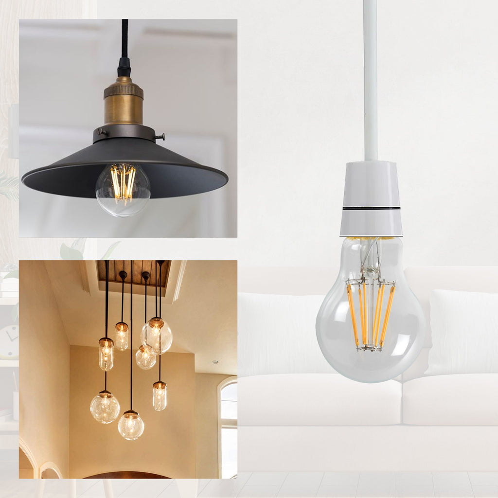 Energy-Saving Vintage A60 LED Bayonet Bulb Dimmable Cool White Light