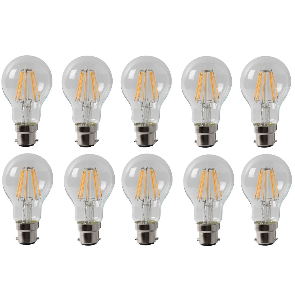 Energy-Saving Vintage A60 LED Bayonet Bulb Dimmable Cool White Light