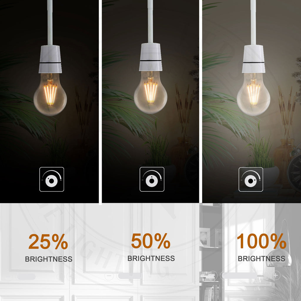 Dimmable A60 LED Filament Bulb B22 4W Cool White 6000K Energy Saving