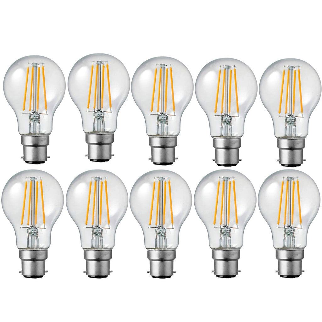 Dimmable A60 LED Filament Bulb B22 4W Cool White 6000K Energy Saving